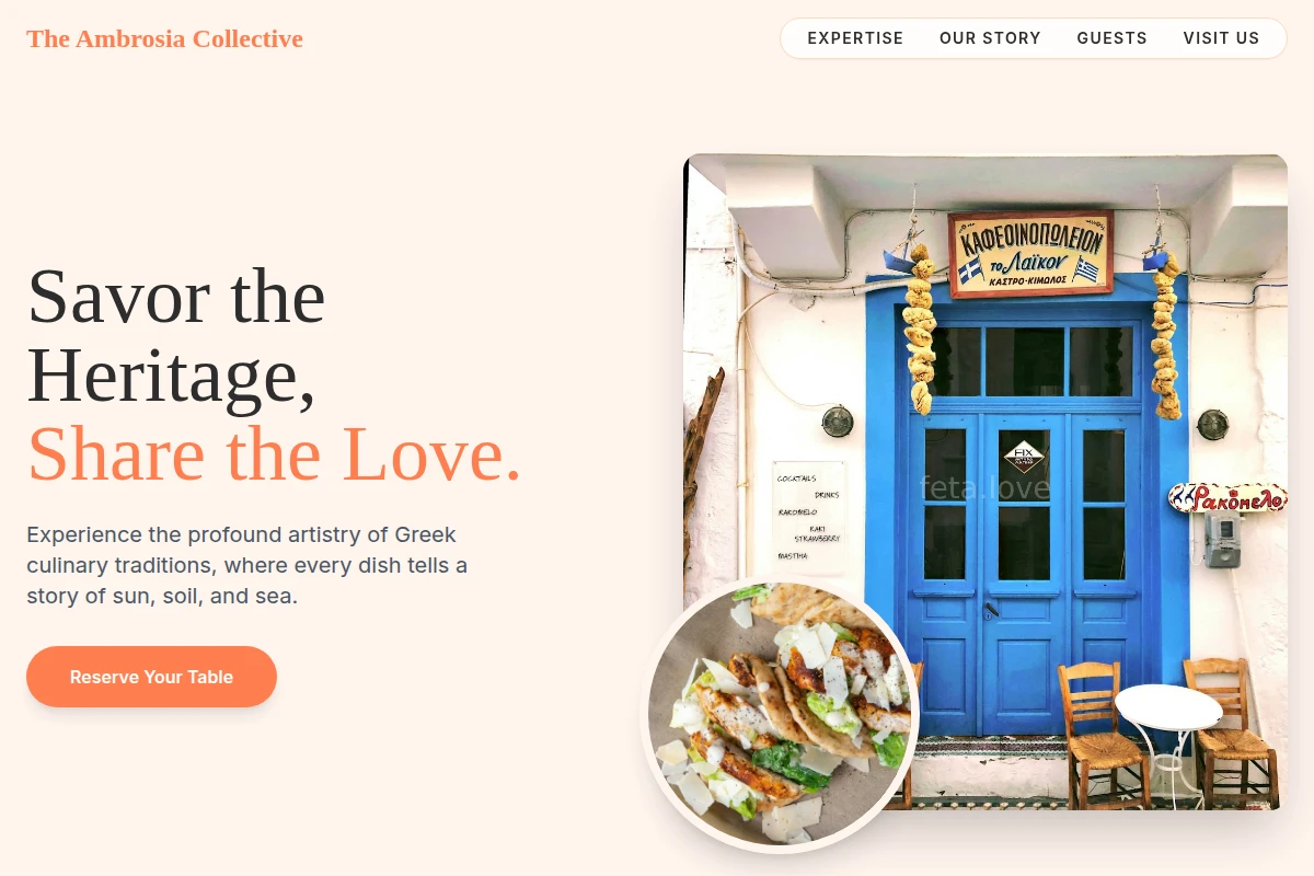 Ceramic Greek Food
